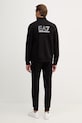 Bombažna trenirka EA7 Emporio Armani AF13512.7M001318 črna SS26