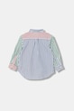Polo Ralph Lauren cămașă din bumbac pentru bebeluși 320A96282001 multicolor SS26