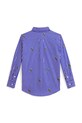 Polo Ralph Lauren koszula bawełniana dziecięca 322A96287001 niebieski SS26