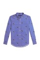 Polo Ralph Lauren koszula bawełniana dziecięca wzorzyste niebieski 323A96287001