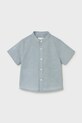 Otroška srajca s primesjo lanu Mayoral Casual modra 1111.3A.Baby.PPY2
