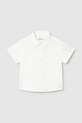 Mayoral koszula z dodatkiem lnu dziecięca casual biały 1112.3B.Baby.PPY2