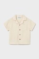 Παιδικό βαμβακερό πουκάμισο Mayoral εμπριμέ μπεζ 1113.3C.Baby.PPY2
