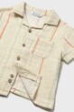 Παιδικό βαμβακερό πουκάμισο Mayoral μπεζ 1113.3C.Baby.PPY2