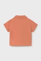 Mayoral koszula bawełniana dziecięca 1113.3C.Baby.PPY2 pomarańczowy SS26
