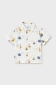 Mayoral koszula bawełniana dziecięca wzorzyste biały 1114.3F.Baby.PPY2