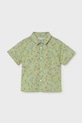 Παιδικό βαμβακερό πουκάμισο Mayoral εμπριμέ πράσινο 1114.3F.Baby.PPY2