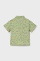 Παιδικό βαμβακερό πουκάμισο Mayoral 1114.3F.Baby.PPY2 πράσινο SS26