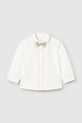 Mayoral koszula z dodatkiem lnu dziecięca casual biały 1115.3A.Baby.PPY2