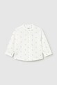 Mayoral koszula z dodatkiem lnu dziecięca 1116.3B.Baby.PPY2 biały SS26