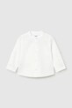 Mayoral koszula z dodatkiem lnu dziecięca casual biały 1116.3B.Baby.PPY2
