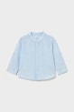 Παιδικό πουκάμισο με λινό Mayoral μακρύ μπλε 1116.3B.Baby.PPY2