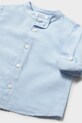 Chłopiec Mayoral koszula z dodatkiem lnu dziecięca 1116.3B.Baby.PPY2 niebieski