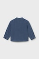 Παιδικό βαμβακερό πουκάμισο Mayoral 1117.3C.Baby.PPY2 σκούρο μπλε SS26