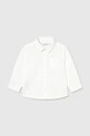 Mayoral koszula z dodatkiem lnu dziecięca casual biały 1118.3C.Baby.PPY2