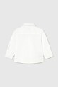 Mayoral koszula z dodatkiem lnu dziecięca 1118.3C.Baby.PPY2 biały SS26