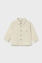 Mayoral koszula bawełniana dziecięca bawełna beżowy 1119.3C.Baby.PPY2