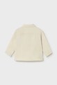 Mayoral koszula bawełniana dziecięca 1119.3C.Baby.PPY2 beżowy SS26