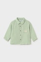 Mayoral koszula bawełniana dziecięca bawełna zielony 1119.3C.Baby.PPY2