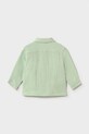 Mayoral koszula bawełniana dziecięca 1119.3C.Baby.PPY2 zielony SS26