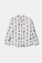 Guess koszula bawełniana dziecięca wzorzyste biały N6RH05.W9CL1.PPY2