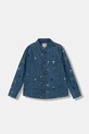 Guess koszula jeansowa dziecięca wzorzyste niebieski N6RH06.D3SZ0.PPY2