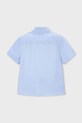 Otroška srajca z dodatkom lana Mayoral 3112.5A.Mini.PPY2 modra SS26
