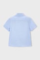 Otroška srajca z dodatkom lana Mayoral 3112.5A.Mini.PPY2 modra SS26