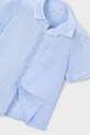 Dečki Otroška srajca z dodatkom lana Mayoral 3112.5A.Mini.PPY2 modra