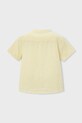 Chłopiec Mayoral koszula z dodatkiem lnu dziecięca 3113.5A.Mini.PPY2 żółty