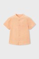 Παιδικό πουκάμισο με λινό Mayoral 3113.5A.Mini.PPY2 πορτοκαλί SS26