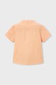Αγορίστικα Παιδικό πουκάμισο με λινό Mayoral 3113.5A.Mini.PPY2 πορτοκαλί
