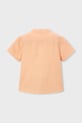 Αγορίστικα Παιδικό πουκάμισο με λινό Mayoral 3113.5A.Mini.PPY2 πορτοκαλί