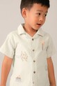 Mayoral cămașă de bumbac pentru copii 3114.5D.Mini.PPY2 bej