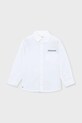 Mayoral koszula dziecięca z dodatkiem lnu 3117.5A.Mini.PPY2 biały SS26