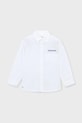 Mayoral koszula dziecięca z dodatkiem lnu 3117.5A.Mini.PPY2 biały SS26