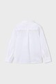 Mayoral koszula z domieszką lnu dziecięca 3119.5C.Mini.PPY2 biały SS26