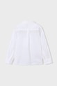Mayoral koszula z domieszką lnu dziecięca 3119.5C.Mini.PPY2 biały SS26