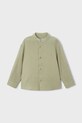 Mayoral koszula bawełniana dziecięca bawełna zielony 3120.5D.Mini.PPY2