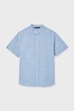 Mayoral koszula bawełniana dziecięca bawełna niebieski 6171.7C.Junior.PPY2