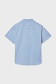 Mayoral koszula bawełniana dziecięca 6171.7C.Junior.PPY2 niebieski SS26