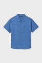 Mayoral cămașă de bumbac pentru copii scurt albastru 6172.7G.Junior.PPY2