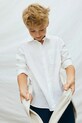 Mayoral koszula bawełniana dziecięca 6174.7A.Junior.PPY2 biały