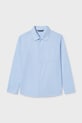 Παιδικό βαμβακερό πουκάμισο Mayoral 6174.7A.Junior.PPY2 μπλε SS26