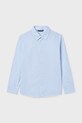 Mayoral koszula bawełniana dziecięca 6175.7A.Junior.PPY2 niebieski SS26
