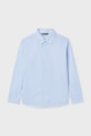 Παιδικό βαμβακερό πουκάμισο Mayoral 6175.7A.Junior.PPY2 μπλε SS26