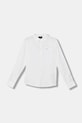 Emporio Armani koszula lniana dziecięca casual biały 8N4CJ9.3NEEZ