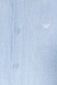 Chłopiec Emporio Armani koszula lniana dziecięca 8N4CJ9.3NEEZ niebieski