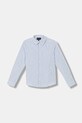 Emporio Armani koszula bawełniana dziecięca wzorzyste niebieski EB001314.AF20973