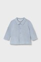 Mayoral Newborn koszula bawełniana niemowlęca bawełna niebieski 1103.1M.Newborn.PPY2